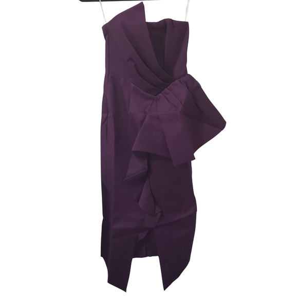 Elliatt Reception Dress Strapless XS Royal Purple Zip Closure NWT - Picture 1 of 9